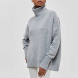 Klára | Elegante jersey de cuello alto para los días fríos