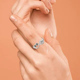 Laiseta™ | Anillo Huella de corazón e infinito