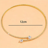 Collar de corazón de cristal