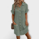 Aria - Vestido casual de piqué clásico