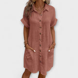 Aria - Vestido casual de piqué clásico