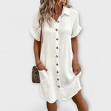 Aria - Vestido casual de piqué clásico