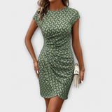 Emma - Vestido con estampado integral y manga corta de tulipán