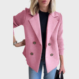 Emma – Elegante blazer con detalle de punto en las mangas