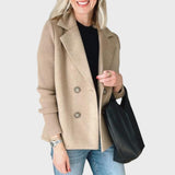 Emma – Elegante blazer con detalle de punto en las mangas