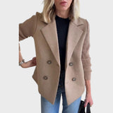 Emma – Elegante blazer con detalle de punto en las mangas