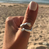 Věnceslava Elegante Anillo Moderno con Brillo Diario