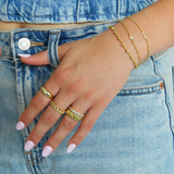 Anillo Elegante Marie con Cadena