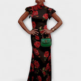 Luna - Vestido maxi con estampado floral