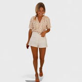 Barbora - Blusa Floreada