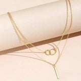 Collar de doble círculo