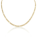 Valerie - Collar de oro con una estructura de eslabones sencilla.