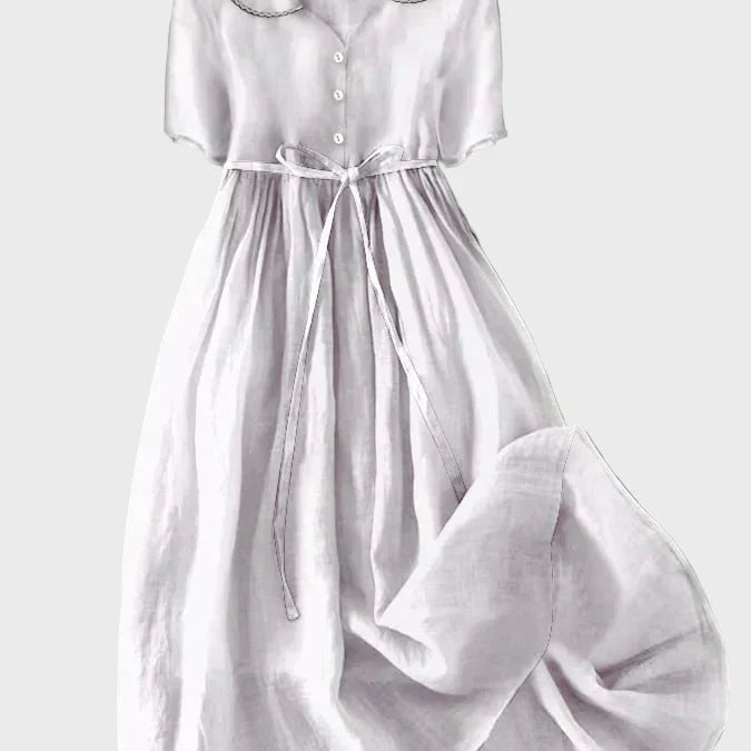 Vestido Clásico con Botones