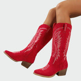 Anna - Botas vaqueras bordadas con estilo