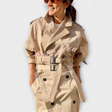 Lyra - Falda midi elegante con bolsillos