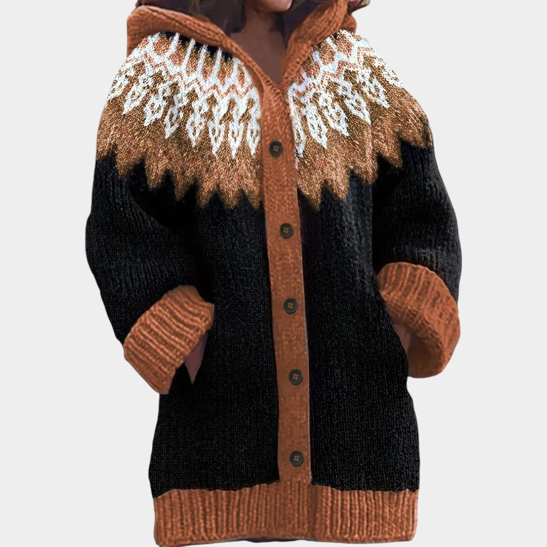 Klára - Cárdigan casual con capucha