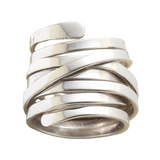 Anillo vintage de plata maciza
