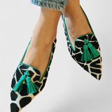 Fermina | Mocasines elegantes de punta fina y diseño bicolor