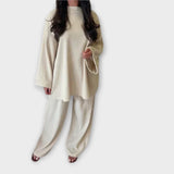 Ingrid - Conjunto para tallas grandes - Estilo acanalado