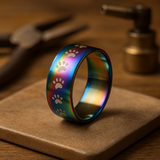 Aldara™ | Anillo de huella de pata arcoíris