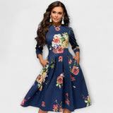 Retrozo - Elegante vestido midi
