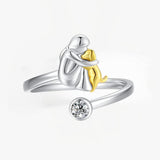 Rose™ | Anillo con icono de perro