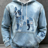 Paco - Sudadera con capucha estilo patchwork bulldog