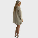 Lina | Conjunto de lino de camisa y shorts